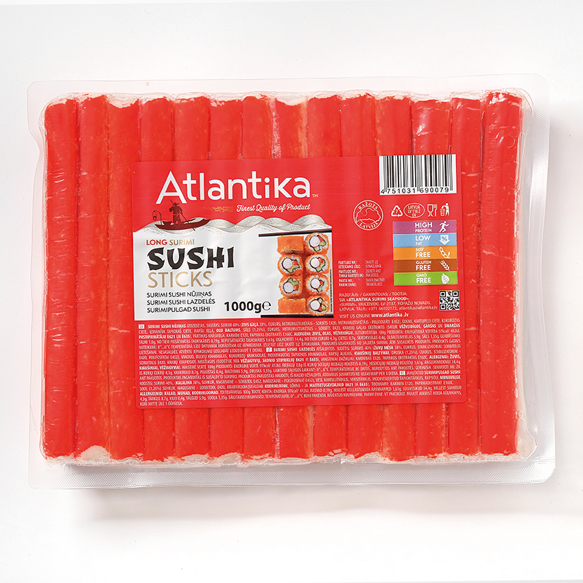 Surimi SUSHI sticks 1000g Atlantika